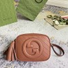 Gucci GG Marmont series brown quilted handbag crossbody bag Gucci GG Marmont series brown quilted handbag crossbody bag