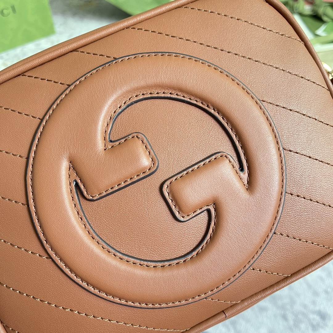 Gucci GG Marmont series brown quilted handbag crossbody bag Gucci GG Marmont series brown quilted handbag crossbody bag