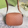 Gucci GG Marmont series brown quilted handbag crossbody bag Gucci GG Marmont series brown quilted handbag crossbody bag