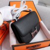 Hermès Constance 19 series exquisite hardware pure black leather bag Hermès Constance 19 series exquisite hardware pure black leather bag
