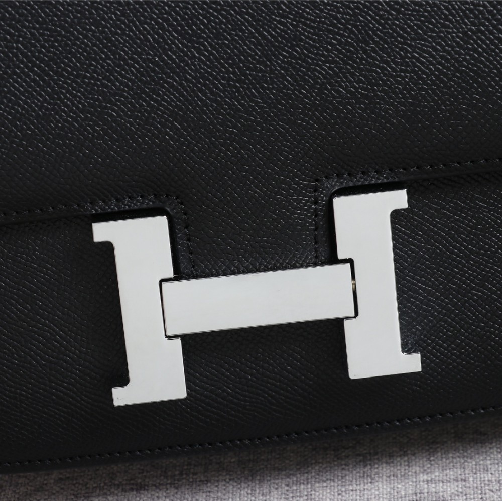 Hermès Constance 19 series exquisite hardware pure black leather bag Hermès Constance 19 series exquisite hardware pure black leather bag