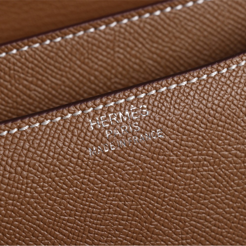 Hermès Constance 19 series exquisite hardware solid brown leather bag Hermès Constance 19 series exquisite hardware solid brown leather bag