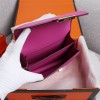 Hermès Constance 19 series exquisite hardware bright pink leather bag Hermès Constance 19 series exquisite hardware bright pink leather bag