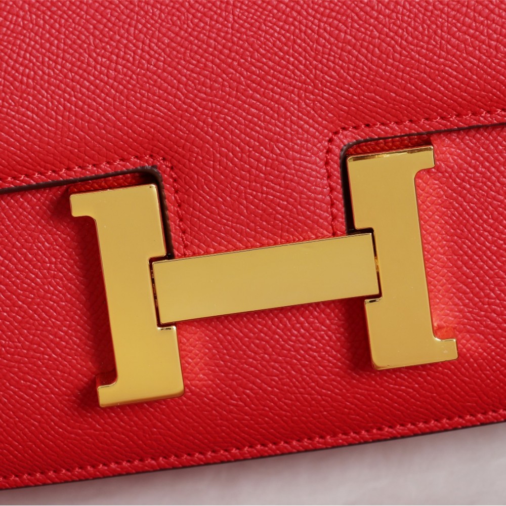 Hermès Constance 19 series exquisite hardware red leather bag Hermès Constance 19 series exquisite hardware red leather bag