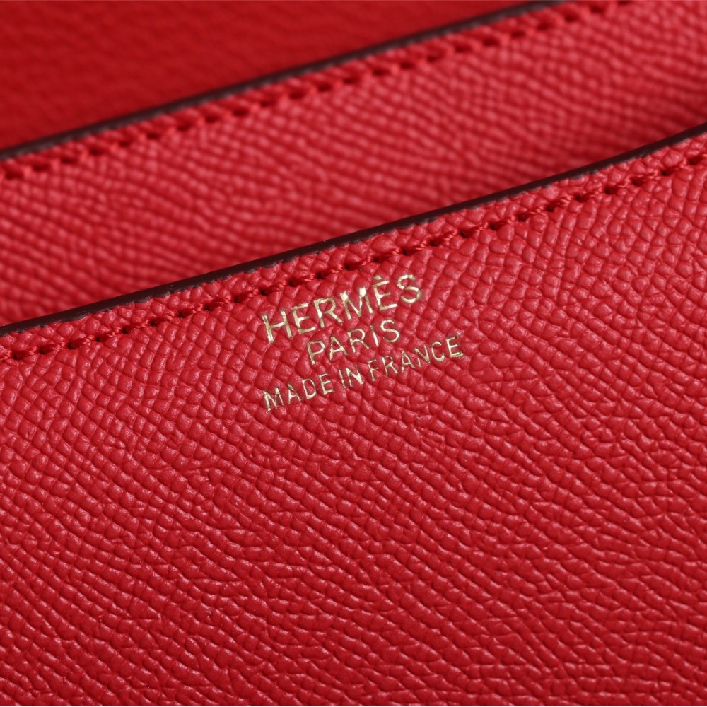 Hermès Constance 19 series exquisite hardware red leather bag Hermès Constance 19 series exquisite hardware red leather bag