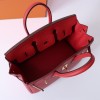 Hermes Birkin red exquisite hardware handbag Hermes Birkin red exquisite hardware handbag