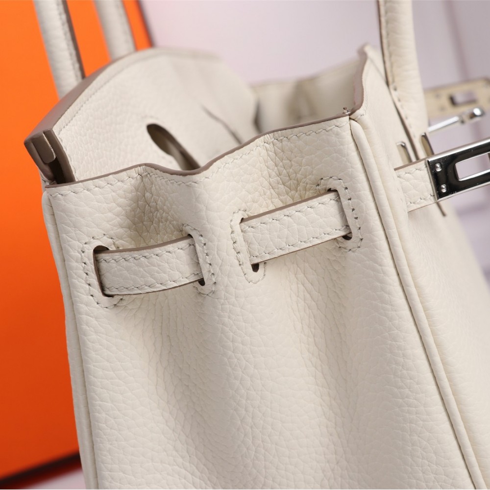 Hermes Birkin pure white exquisite hardware handbag Hermes Birkin pure white exquisite hardware handbag