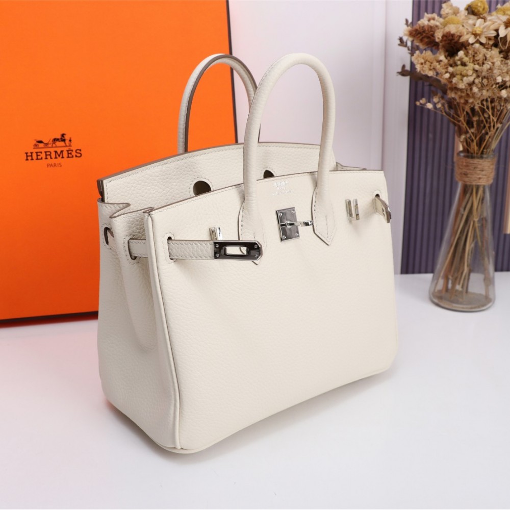 Hermes Birkin pure white exquisite hardware handbag Hermes Birkin pure white exquisite hardware handbag