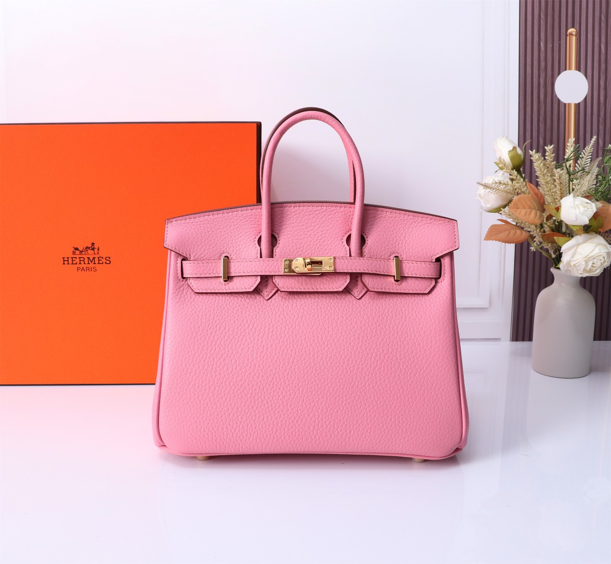 Hermes Birkin Fresh Pink Exquisite Hardware Handbag Hermes Birkin Fresh Pink Exquisite Hardware Handbag
