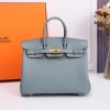 Hermes Birkin rhino gray exquisite hardware handbag Hermes Birkin rhino gray exquisite hardware handbag