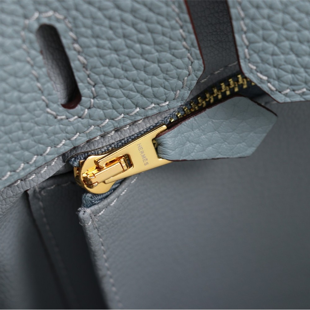 Hermes Birkin rhino gray exquisite hardware handbag Hermes Birkin rhino gray exquisite hardware handbag
