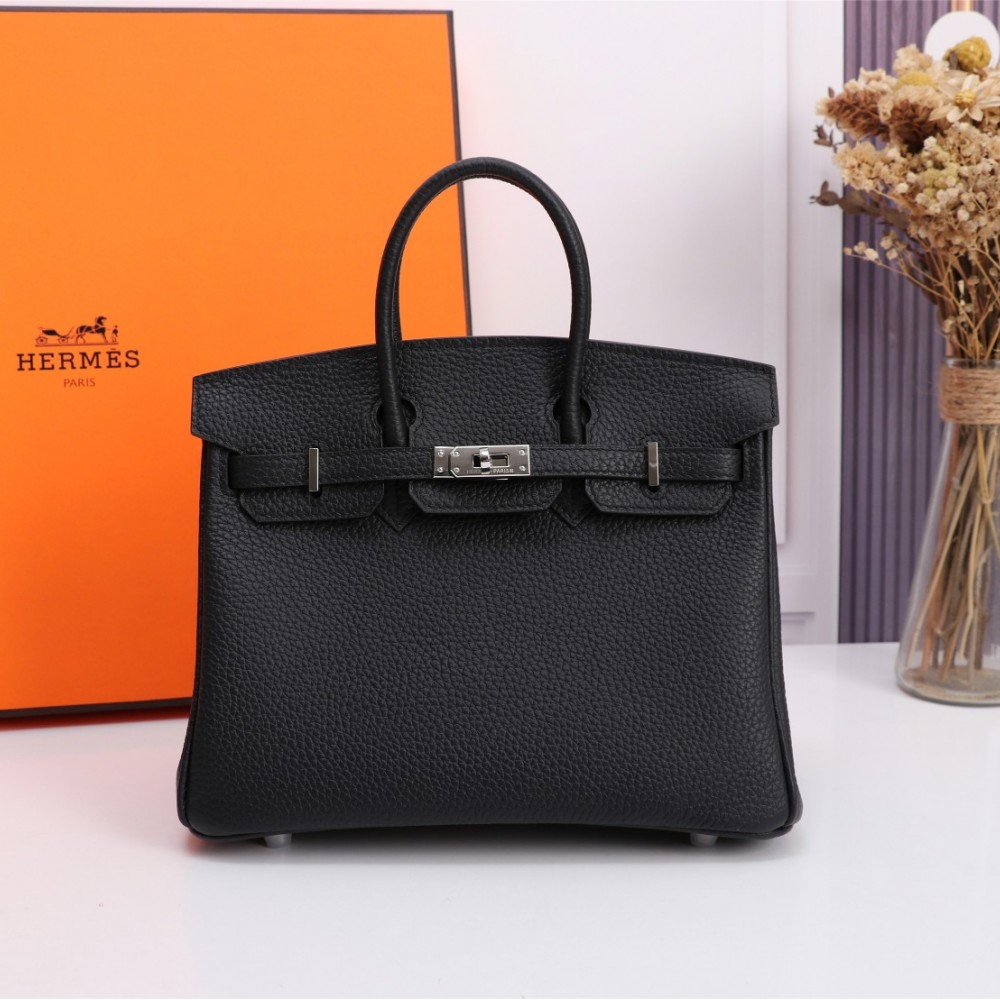Hermes Birkin Pure Black Exquisite Hardware Handbag Hermes Birkin Pure Black Exquisite Hardware Handbag