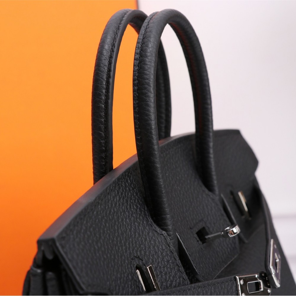 Hermes Birkin Pure Black Exquisite Hardware Handbag Hermes Birkin Pure Black Exquisite Hardware Handbag