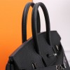 Hermes Birkin Pure Black Exquisite Hardware Handbag Hermes Birkin Pure Black Exquisite Hardware Handbag