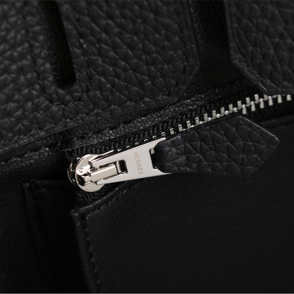 Hermes Birkin Pure Black Exquisite Hardware Handbag Hermes Birkin Pure Black Exquisite Hardware Handbag