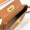 Hermès classic brown exquisite hardware genuine leather shoulder strap handbag Hermès classic brown exquisite hardware genuine leather shoulder strap handbag