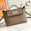 Hermès classic dark grey exquisite hardware genuine leather shoulder strap handbag Hermès classic dark grey exquisite hardware genuine leather shoulder strap handbag