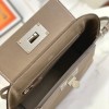 Hermès classic dark grey exquisite hardware genuine leather shoulder strap handbag Hermès classic dark grey exquisite hardware genuine leather shoulder strap handbag