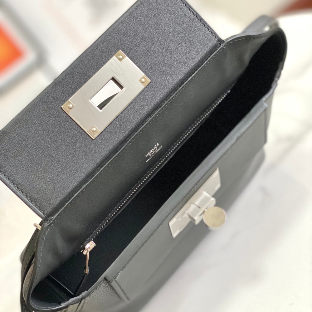 Hermès Classic  Pure Black Exquisite Hardware Genuine Leather Shoulder Strap Handbag Hermès Classic  Pure Black Exquisite Hardware Genuine Leather Shoulder Strap Handbag