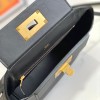 Hermès classic pure black gold exquisite hardware genuine leather shoulder strap handbag Hermès classic pure black gold exquisite hardware genuine leather shoulder strap handbag