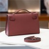 Hermès Kelly series classic cinnabar red exquisite hardware genuine leather shoulder strap handbag Hermès Kelly series classic cinnabar red exquisite hardware genuine leather shoulder strap handbag