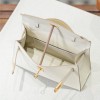 Hermès Kelly series classic pure white exquisite hardware genuine leather shoulder strap handbag Hermès Kelly series classic pure white exquisite hardware genuine leather shoulder strap handbag