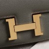 Hermès Constance exquisite hardware logo gray leather matte texture bag Hermès Constance exquisite hardware logo gray leather matte texture bag
