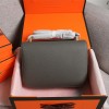 Hermès Constance exquisite hardware logo gray leather matte texture bag Hermès Constance exquisite hardware logo gray leather matte texture bag
