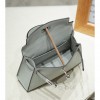Hermès Kelly series light blue leather silver hardware shoulder strap handbag Hermès Kelly series light blue leather silver hardware shoulder strap handbag