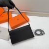 Hermès Kelly Mini II Deep Black Leather Exquisite Hardware Shoulder Strap Handbag Hermès Kelly Mini II Deep Black Leather Exquisite Hardware Shoulder Strap Handbag
