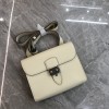 Hermès Roulis series genuine leather ivory grained pig nose bag Hermès Roulis series genuine leather ivory grained pig nose bag