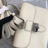 Hermès Roulis series genuine leather ivory grained pig nose bag Hermès Roulis series genuine leather ivory grained pig nose bag