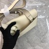 Hermès Roulis series genuine leather ivory grained pig nose bag Hermès Roulis series genuine leather ivory grained pig nose bag