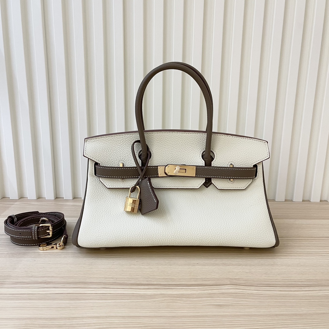 Hermès Birkin series ivory leather platinum bag Hermès Birkin series ivory leather platinum bag