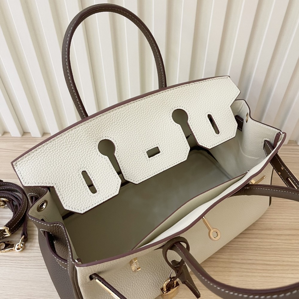 Hermès Birkin series ivory leather platinum bag Hermès Birkin series ivory leather platinum bag
