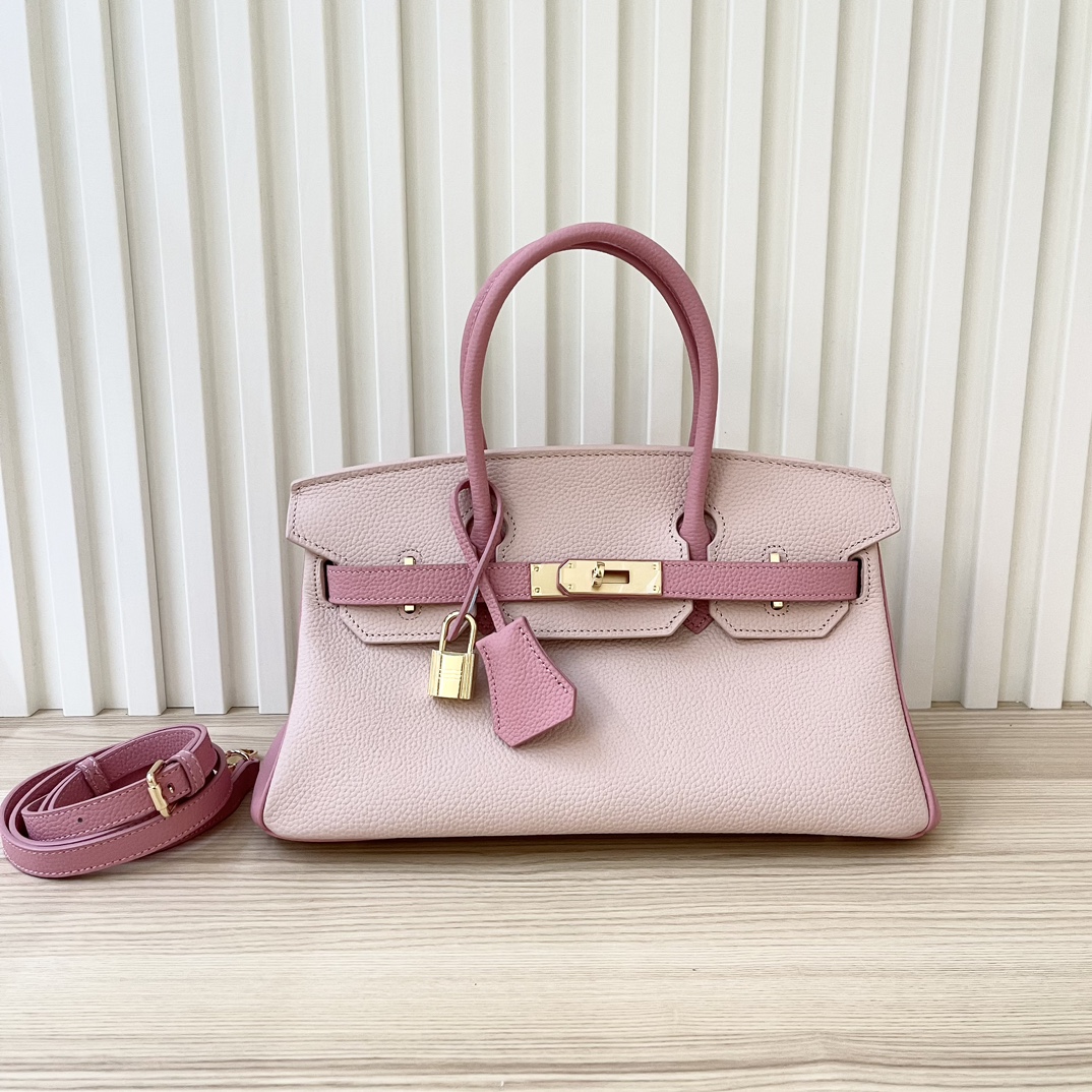 Hermès Birkin series dreamy pink leather platinum bag Hermès Birkin series dreamy pink leather platinum bag