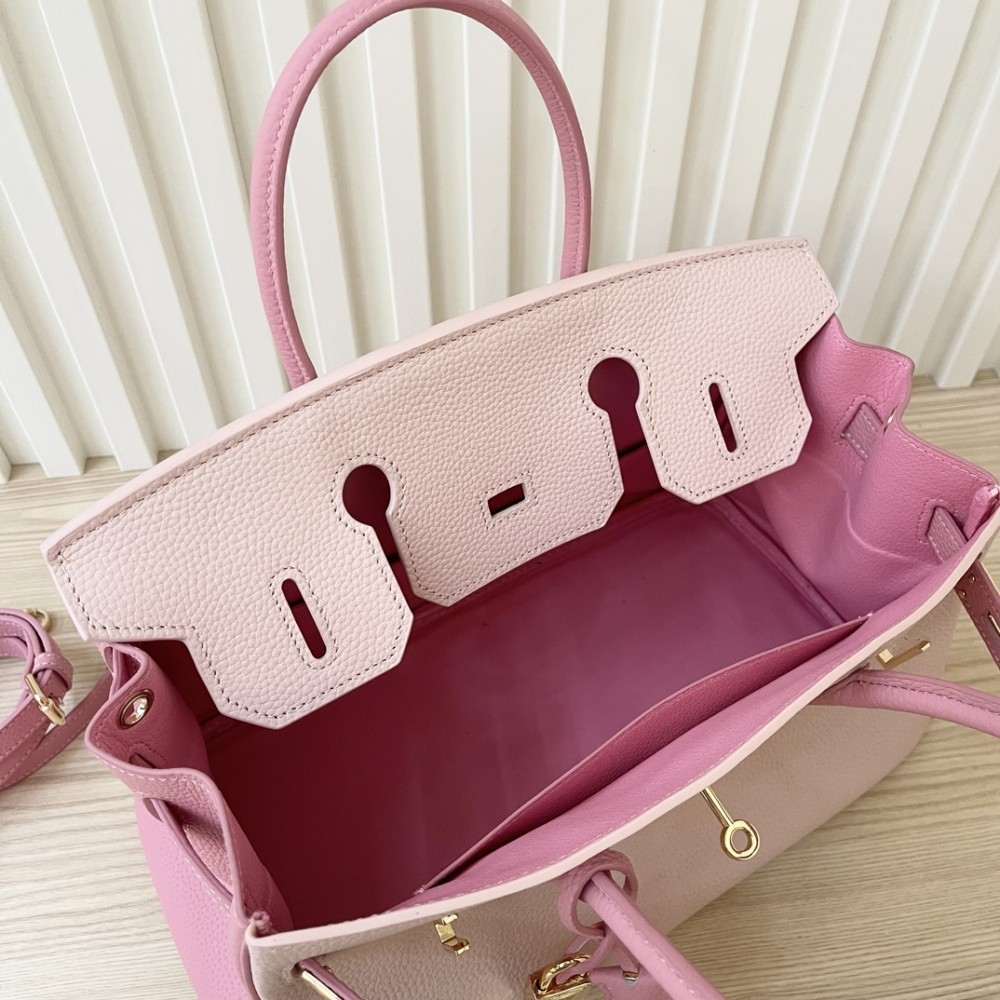 Hermès Birkin series dreamy pink leather platinum bag Hermès Birkin series dreamy pink leather platinum bag