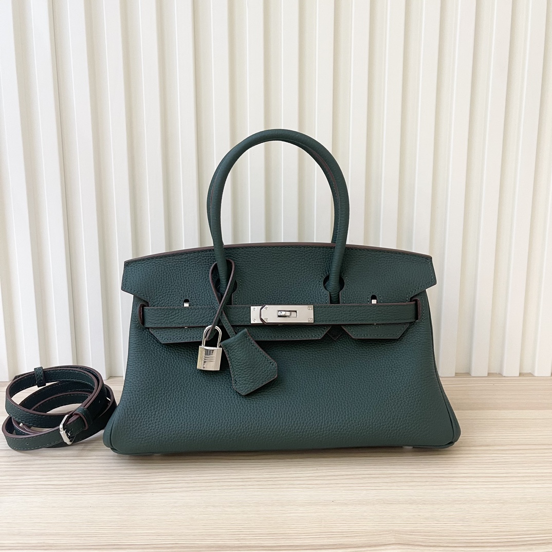 Hermès Birkin Heavy Dark Green Leather Hermès Birkin Heavy Dark Green Leather