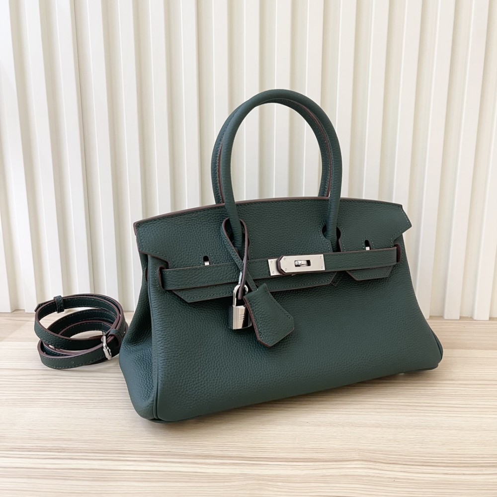 Hermès Birkin Heavy Dark Green Leather Hermès Birkin Heavy Dark Green Leather