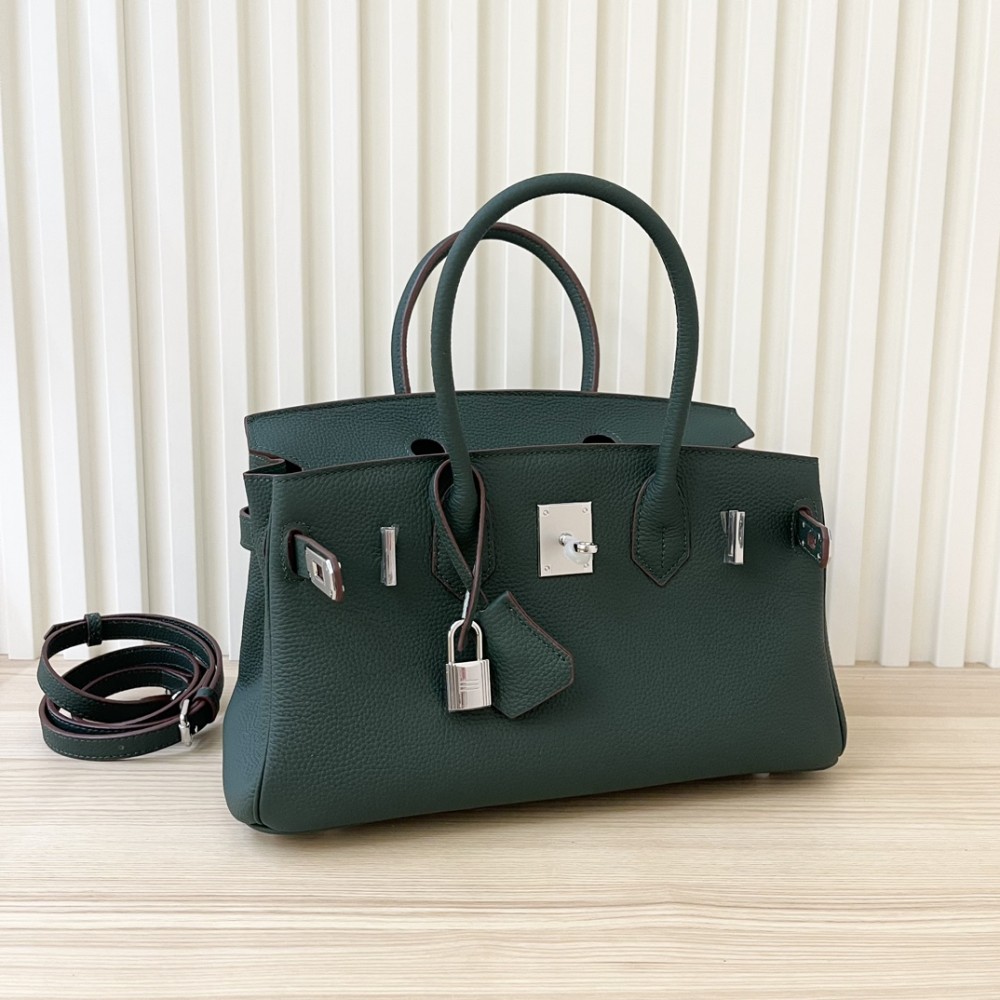 Hermès Birkin Heavy Dark Green Leather Hermès Birkin Heavy Dark Green Leather