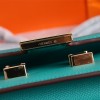 Hermès Constance 19 series exquisite hardware scroll green leather bag Hermès Constance 19 series exquisite hardware scroll green leather bag