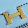 Hermès Constance 19 series exquisite hardware blue leather bag Hermès Constance 19 series exquisite hardware blue leather bag