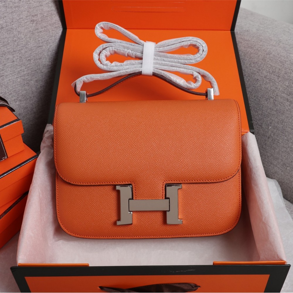 Hermès Constance 19 series exquisite hardware classic brown leather bag Hermès Constance 19 series exquisite hardware classic brown leather bag