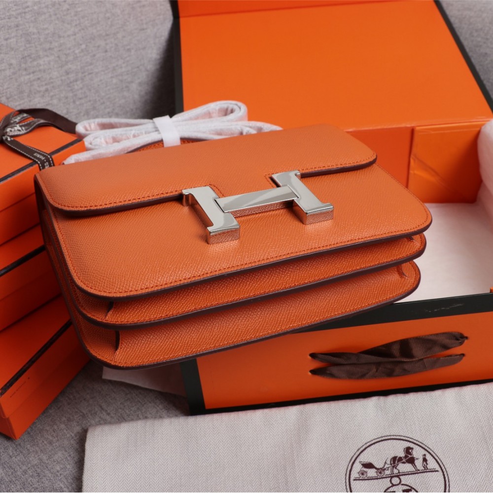 Hermès Constance 19 series exquisite hardware classic brown leather bag Hermès Constance 19 series exquisite hardware classic brown leather bag