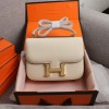 Hermès Constance 19 series exquisite hardware pure white leather bag Hermès Constance 19 series exquisite hardware pure white leather bag