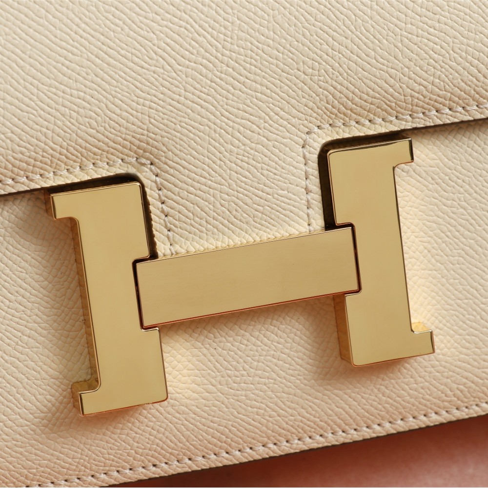 Hermès Constance 19 series exquisite hardware pure white leather bag Hermès Constance 19 series exquisite hardware pure white leather bag