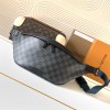 Louis Vuitton DISCOVERY black checkerboard shoulder strap waist bag Louis Vuitton DISCOVERY black checkerboard shoulder strap waist bag