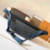 Louis Vuitton DISCOVERY black checkerboard shoulder strap waist bag Louis Vuitton DISCOVERY black checkerboard shoulder strap waist bag