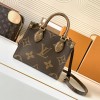 Louis Vuitton ONTHEGO EAST WEST Classic Small Textured Canvas Shoulder Strap Tote Louis Vuitton ONTHEGO EAST WEST Classic Small Textured Canvas Shoulder Strap Tote