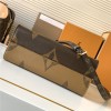 Louis Vuitton ONTHEGO EAST WEST Classic Medium Textured Canvas Shoulder Strap Tote Louis Vuitton ONTHEGO EAST WEST Classic Medium Textured Canvas Shoulder Strap Tote